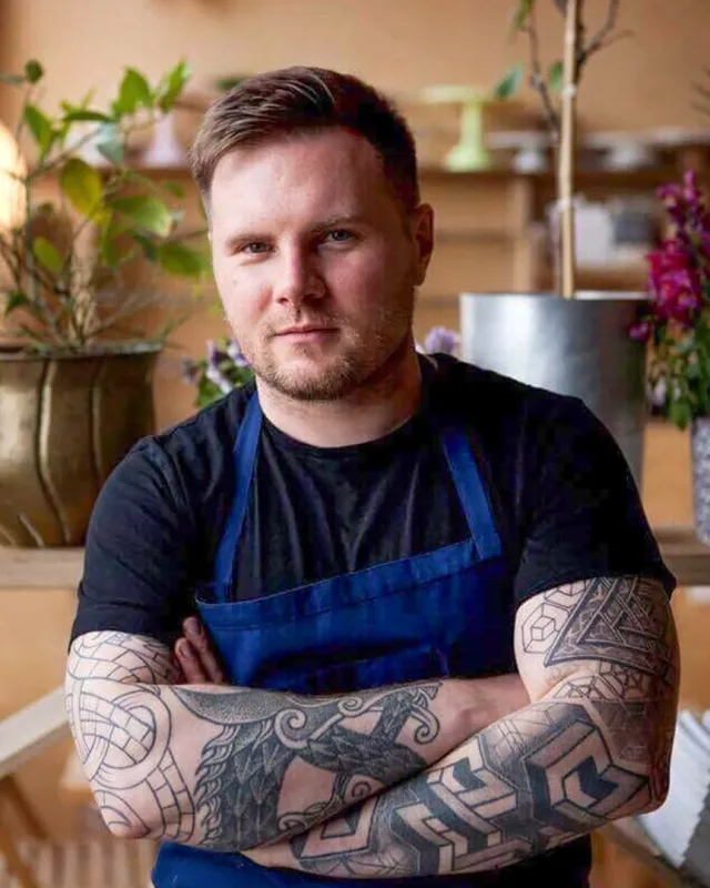 Portrait of chef David Leeder